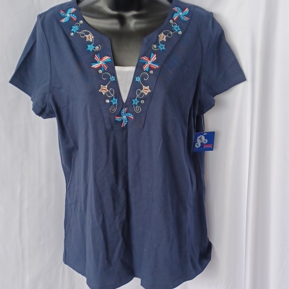Holiday editions 4th of July top size L, New old stock